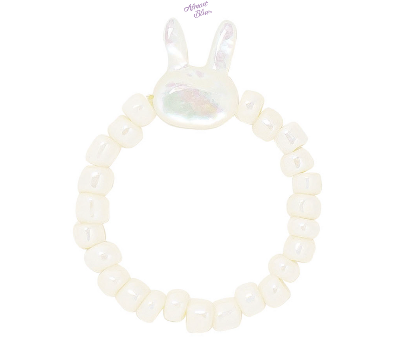Almost Blue Bunny Pearl Ring