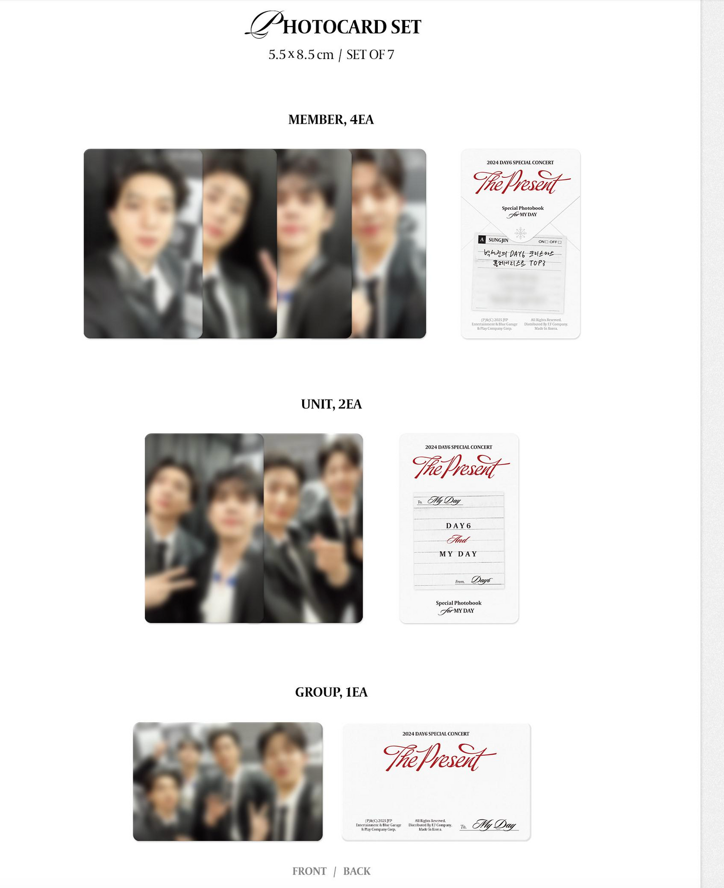 DAY6 2024 SPECIAL CONCERT 'The Present' Photobook