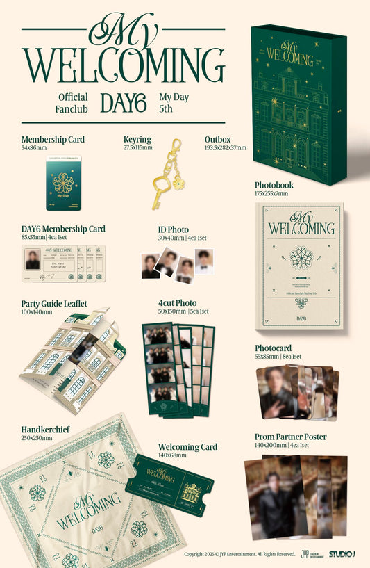 Day6 5th Gen Membership Kit Inclusions