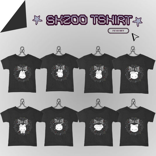 [SKZ fan made merch] SKZOO T-Shirt by sunriselix (Batch 2)