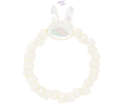 Almost Blue Bunny Pearl Ring