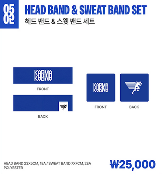 [SKZ Karma Pop-Up MD] Head Band & Sweat Band Set