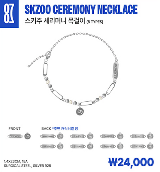 [SKZ Karma Pop-Up MD] SKZOO Ceremony Necklace