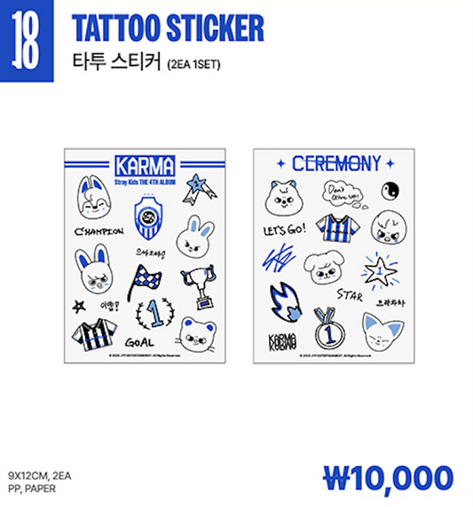 [SKZ Karma Pop-Up MD] Tattoo Sticker