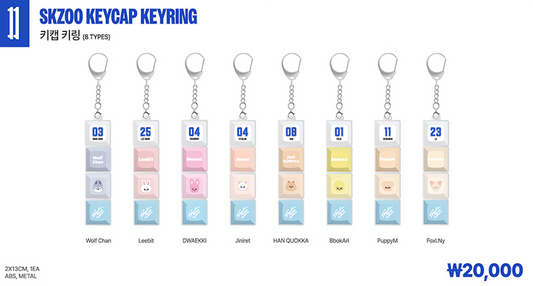 [SKZ Karma Pop-Up MD] SKZOO Keycap Keyring