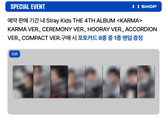 [Stray Kids Karma] Fans Shop POB