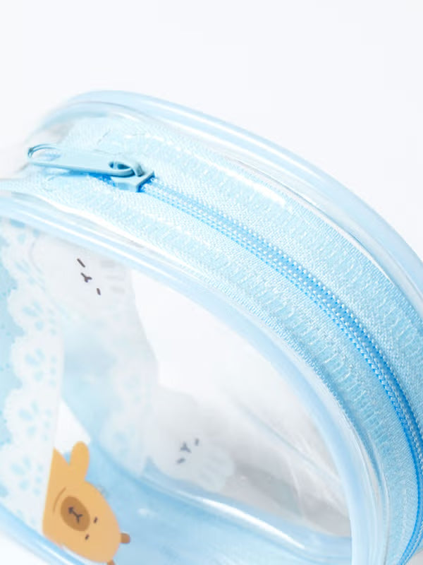 [Daiso Korea] Cool Summer Transparent Round Pouch